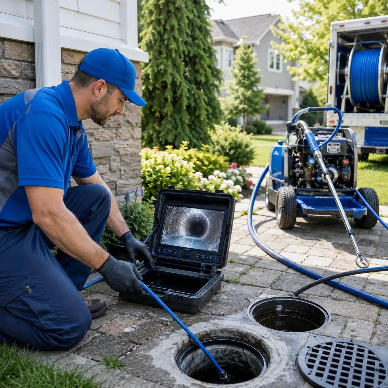 Outdoor drain cleaning professionals serving Marble Rock, IA