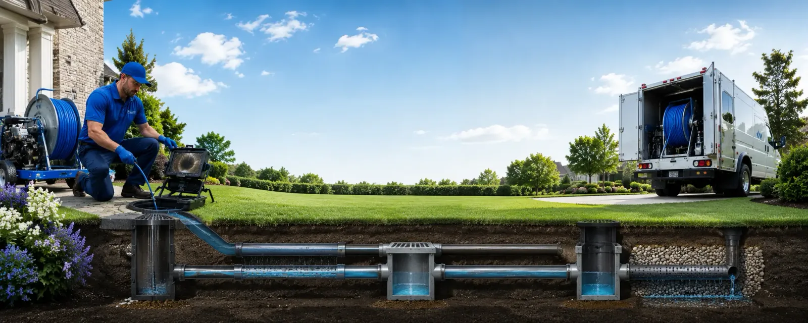 Outdoor drain cleaning information for Marble Rock, IA